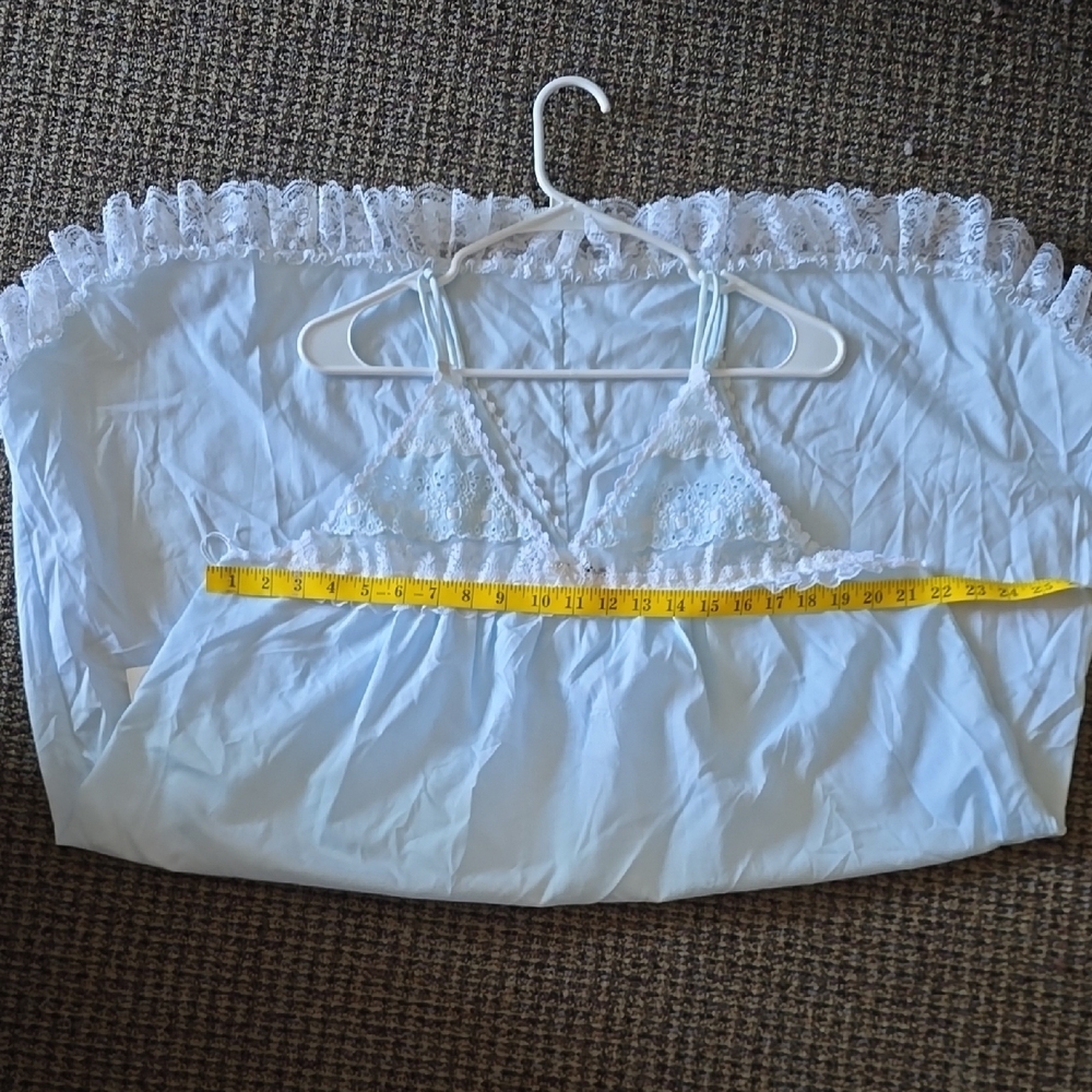 Dior Blue Smocked Halter Pajama - Picture 13 of 13